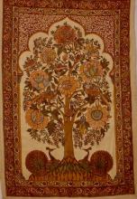 6- Albero della vita, kalamkari, seta. Collezione Paola Manfredi