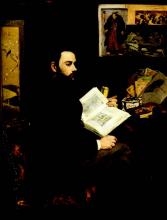 Ritratto dello scrittore Emile Zola