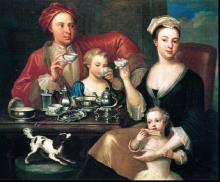 Richard Collins, English Family at Tea, 1725