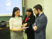Charlene Chen, Giuseppina Merchionne e Mattia Pivato