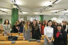 La foto di gruppo con gli studenti del corso di Giuseppina Merchionne